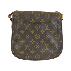 ルイ ヴィトン モノグラム サンクルー MM ショルダーバッグ ポシェット M51243 ブラウン PVC レザー レディース LOUIS VUITTON 中古
