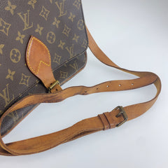 ルイ ヴィトン モノグラム カルトシエール GM ショルダーバッグ ポシェット M51252 ブラウン PVC レザー レディース LOUIS VUITTON 中古
