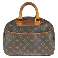 ルイ ヴィトン モノグラム トゥルーヴィル ハンドバッグ M42228 ブラウン PVC レザー レディース LOUIS VUITTON 中古