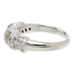 ダイヤモンド K18WG ホワイトゴールド ダイヤ0.94ct デザインリング リング 指輪 レディース 12号 中古