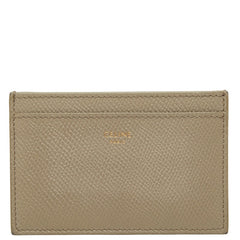 セリーヌ カードケース グレージュ レザー レディース CELINE 中古