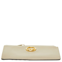 フェンディ エフイズ コインケース 8M0348 グレージュ レザー レディース FENDI 中古
