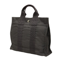 エルメス エールライン PM ハンドバッグ グレー キャンバス レディース HERMES 中古