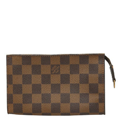 ルイ ヴィトン ダミエ マレ 付属 ポーチ ブラウン PVC レザー レディース LOUIS VUITTON 中古