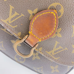 ルイ ヴィトン モノグラム サンクルー ショルダーバッグ ポシェット M51242 ブラウン PVC レザー レディース LOUIS VUITTON 中古