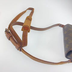 ルイ ヴィトン モノグラム サンクルー ショルダーバッグ ポシェット M51242 ブラウン PVC レザー レディース LOUIS VUITTON 中古