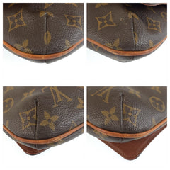ルイ ヴィトン モノグラム ミュゼットタンゴ ショート ショルダーバッグ M51257 ブラウン PVC レザー レディース LOUIS VUITTON 中古