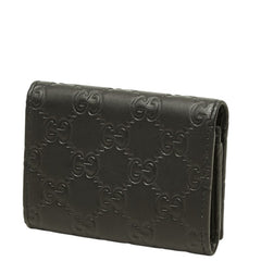 グッチ グッチシマ カードケース パスケース 120965 ブラック レザー レディース GUCCI 中古