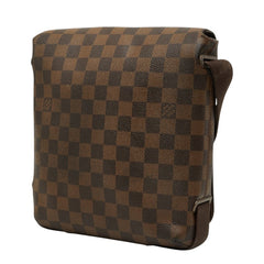 ルイ ヴィトン ダミエ ブルックリンPM ショルダーバッグ N51210 ブラウン PVC レザー レディース LOUIS VUITTON 中古