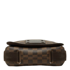 ルイ ヴィトン ダミエ ブルックリンPM ショルダーバッグ N51210 ブラウン PVC レザー レディース LOUIS VUITTON 中古