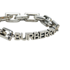 バーバリー ロゴ ブレスレット シルバー メタル レディース BURBERRY 中古