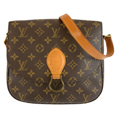 ルイ ヴィトン モノグラム サンクルー ショルダーバッグ ポシェット M51242 ブラウン PVC レザー レディース LOUIS VUITTON 中古