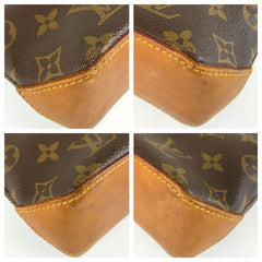 ルイ ヴィトン モノグラム トロター ショルダーバッグ ポシェット M51240 ブラウン PVC レザー レディース LOUIS VUITTON 中古
