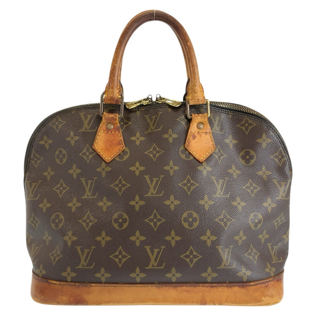 ルイ ヴィトン モノグラム アルマ ハンドバッグ M51130 ブラウン PVC レザー レディース LOUIS VUITTON 中古