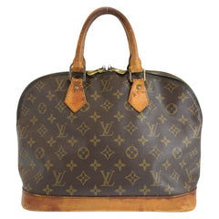 ルイ ヴィトン モノグラム アルマ ハンドバッグ M51130 ブラウン PVC レザー レディース LOUIS VUITTON 中古