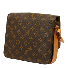 ルイ ヴィトン モノグラム カルトシエールMM 斜め掛け ショルダーバッグ M51253 ブラウン PVC レザー レディース LOUIS VUITTON 中古