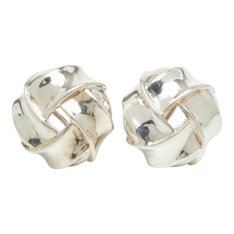 ティファニー リボン ノット イヤリング シルバー SV925 シルバー レディース TIFFANY&Co. 中古