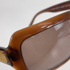 バーバリー 男女兼用 サングラス ブラウン ゴールド メンズ BURBERRY 中古