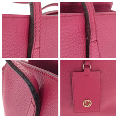 グッチ スウィング トートバッグ ショルダーバッグ 354397 ピンク レザー レディース GUCCI 中古
