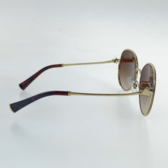 ブルガリ ディーバ サングラス ブラウン ゴールド メタル レディース BVLGARI 中古