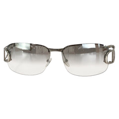 ディオール Diorly 2 CDロゴ サングラス 男女兼用 DIORLY 2/J1 YB7VZ シルバー メタル プラスチック レディース Dior 中古