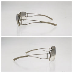 ディオール Diorly 2 CDロゴ サングラス 男女兼用 DIORLY 2/J1 YB7VZ シルバー メタル プラスチック レディース Dior 中古