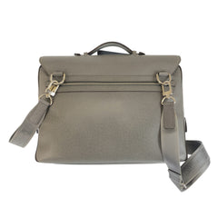 ルイ ヴィトン タイガ ヴァシリGM ビジネスバッグ ブリーフケース ショルダーバッグ M32638 グレー レザー メンズ LOUIS VUITTON 中古