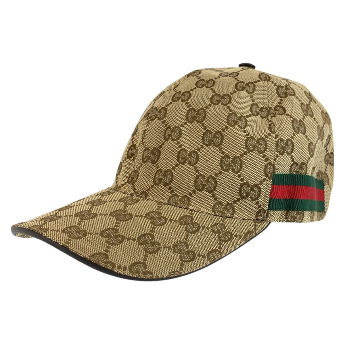 グッチ シェリーライン GGキャンバス キャップ ベースボールキャップ ベージュ キャンバス メンズ GUCCI 中古