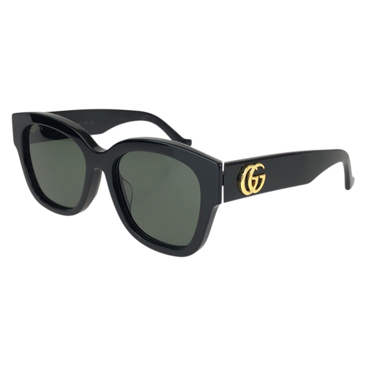 グッチ ダブルGロゴ サングラス 男女兼用 GG1550SK ブラック 黒 プラスチック メタル レディース GUCCI 中古