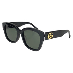 グッチ ダブルGロゴ サングラス 男女兼用 GG1550SK ブラック 黒 プラスチック メタル レディース GUCCI 中古