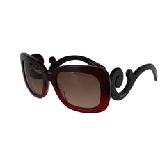 プラダ グラデーション サングラス レッド プラスチック レディース PRADA 中古