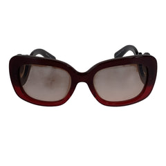 プラダ グラデーション サングラス レッド プラスチック レディース PRADA 中古