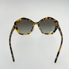 プラダ マーブル柄 サングラス 男女兼用 ブラウン イエロー プラスチック レディース PRADA 中古