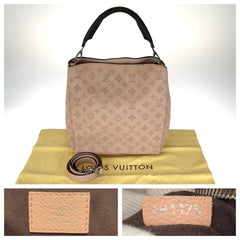 ルイ ヴィトン モノグラム マヒナ バビロンPM ハンドバッグ ショルダーバッグ 2WAY M50033 ピンク レザー レディース LOUIS VUITTON 中古