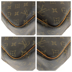 ルイ ヴィトン モノグラム ドーヴィル ハンドバッグ M47270 ブラウン PVC レザー レディース LOUIS VUITTON 中古