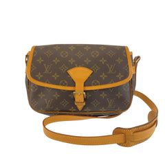 ルイ ヴィトン モノグラム ソローニュ ショルダーバッグ ポシェット M42250 ブラウン PVC レザー レディース LOUIS VUITTON 中古