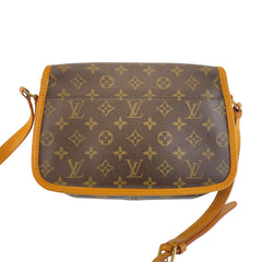 ルイ ヴィトン モノグラム ソローニュ ショルダーバッグ ポシェット M42250 ブラウン PVC レザー レディース LOUIS VUITTON 中古