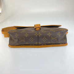 ルイ ヴィトン モノグラム ソローニュ ショルダーバッグ ポシェット M42250 ブラウン PVC レザー レディース LOUIS VUITTON 中古