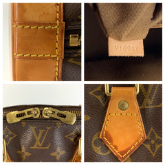 ルイ ヴィトン モノグラム アルマ ハンドバッグ ボストンバッグ M51130 ブラウン PVC レザー レディース LOUIS VUITTON 中古