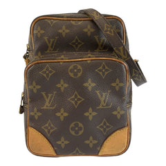 ルイ ヴィトン モノグラム アマゾン ショルダーバッグ ポシェット M45236 ブラウン PVC レザー レディース LOUIS VUITTON 中古