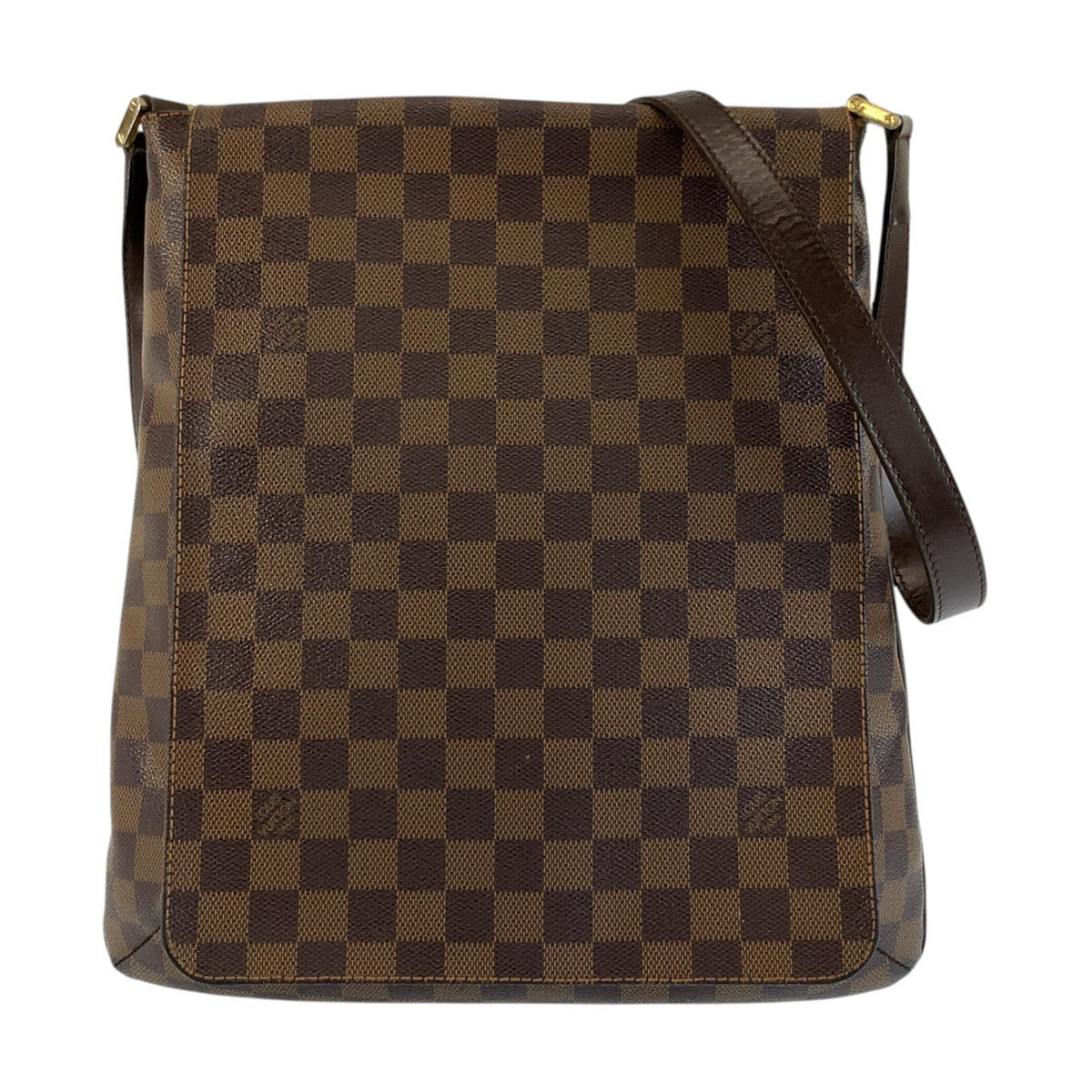 ルイ ヴィトン ダミエ ミュゼット ショルダーバッグ メッセンジャーバッグ N51302 ブラウン PVC レディース LOUIS VUITTON 中古