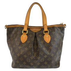 ルイ ヴィトン モノグラム パレルモPM ハンドバッグ ショルダーバッグ 2way M40145 ブラウン PVC レザー レディース LOUIS VUITTON 中古