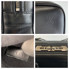 ルイ ヴィトン エピ ポルトドキュマンヴォワヤージュ ビジネスバッグ ブリーフケース M54472 ブラック 黒 レザー メンズ LOUIS VUITTON 中古