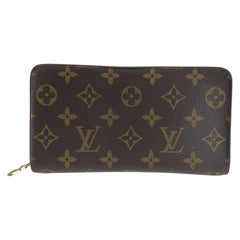 ルイ ヴィトン モノグラム ポルトモネジップ 長財布 ロングウォレット M61727 ブラウン PVC レディース LOUIS VUITTON 中古