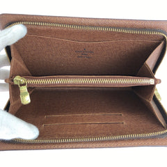 ルイ ヴィトン モノグラム ポルトモネジップ 長財布 ロングウォレット M61727 ブラウン PVC レディース LOUIS VUITTON 中古