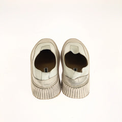 ジルサンダー プラットフォーム スリッポン スニーカー ローカットスニーカー ホワイト アイボリー レザー ラバー レディース JIL SANDER 中古