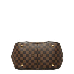 ルイ ヴィトン ダミエ ヴェローナPM ハンドバッグ N41117 ブラウン PVC レザー レディース LOUIS VUITTON 中古