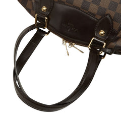 ルイ ヴィトン ダミエ ヴェローナPM ハンドバッグ N41117 ブラウン PVC レザー レディース LOUIS VUITTON 中古