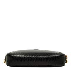 グッチ GGマーモント ショルダーバッグ クラッチバッグ 2WAY 710861 ブラック パイソン レザー レディース GUCCI 中古