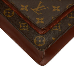 ルイ ヴィトン モノグラム モンソー ハンドバッグ ショルダーバッグ 2WAY M51185 ブラウン PVC レザー レディース LOUIS VUITTON 中古